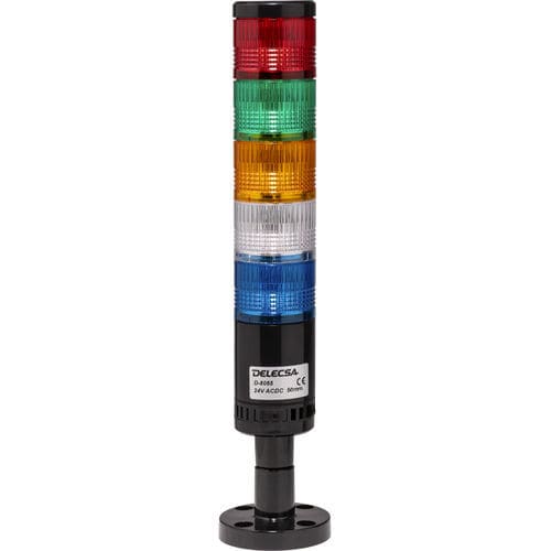 Columna de señalización LED - D-8052 - DELECSA - permanente / intermitente / de 5 colores