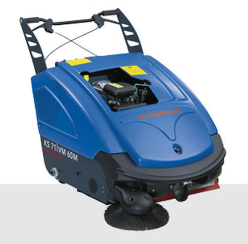 Barredora aspiradora con operador a pie - KS 71|VM 60 M - columbus - gasolina / compacta