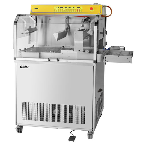 Máquina de recubrimiento y temperado para chocolate - R F series - GAMI s.r.l. - de acero inoxidable
