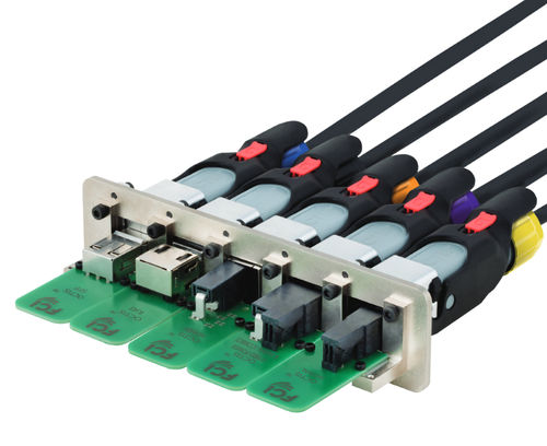 Conector híbrido - OCTIS™ series - FCI - de alimentación eléctrica / de datos / RJ45