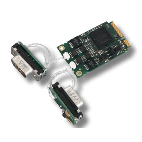 Tarjeta de interfaz de comunicación Mini PCIe - CAN-PCIeMini/402-2-FD - esd electronics gmbh - FGPA / CANopen / CAN