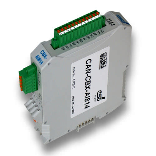 Módulo E/S analógico - CAN-CBX-AI814 - esd electronics gmbh - CANopen / CAN Bus / con 8 entradas analógicas