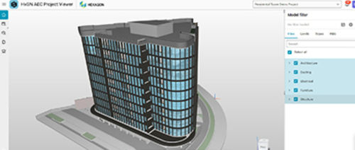 Software de gestión de documentos - HxGN AEC Project Viewer - Hexagon PPM - visualizador / de mando / BIM