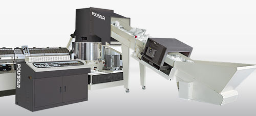 Extrusora de un husillo - HNT-V series - Polystar Machinery Co., Ltd. - de reciclado / para PE