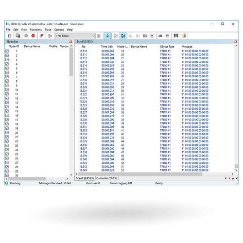 Software de análisis - CANopen Module - IXXAT Automation - de estadística / para prueba / de gestión y de configuración de red