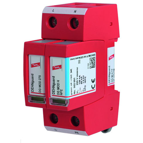 Protector de sobretensión de tipo 2 - DG M H TT 2P series - DEHN + SÖHNE - para alimentación eléctrica / de instalación eléctrica / multipolar