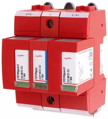 Protector de sobretensión de tipo 2 - DG ME DC Y 1000 FM - DEHN + SÖHNE - de instalación eléctrica / con teleseñalización / para alimentación continua