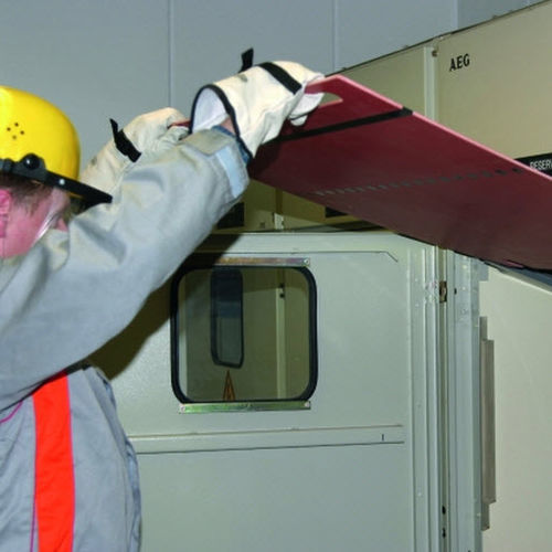 Aislante cortina de protección para cuadro eléctrico de distribución - ISP 36 PVC A1 - DEHN + SÖHNE - de PVC / de alta tensión