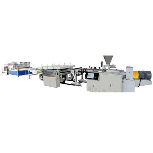 Línea de extrusión de doble tornillo - YF series - Jiangsu Xinrongplas Machinery Co., Ltd - de paneles / para PP / para PVC