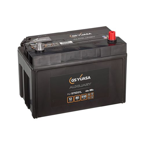 Batería ácido-plomo - HJ-S75D31L - GS Yuasa - bloque / 12 V / para vehículo eléctrico