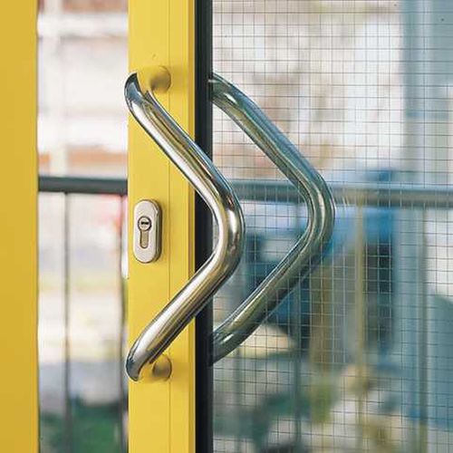 Manilla tubular - ER - Rohde AG - de puerta / de acero inoxidable