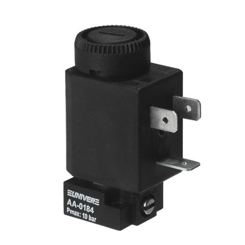 Distribuidor neumático de clapeta - AA series - UNIVER Group - con control eléctrico / de 3/2 vías / 2/2