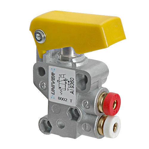 Distribuidor neumático de cajón - AI-JET series - UNIVER Group - con accionamiento manual / con control mecánico / de 3/2 vías