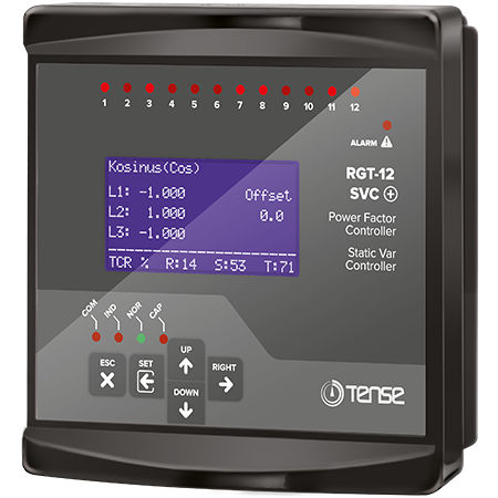 Controlador de factor de potencia digital - RGT-12SVC - Tense Electronic