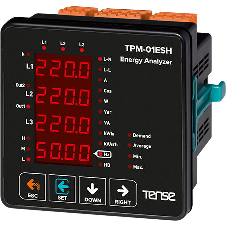 Analizador de red AC - TPM-01 ESH - Tense Electronic - de tensión / de factor de potencia / integrable