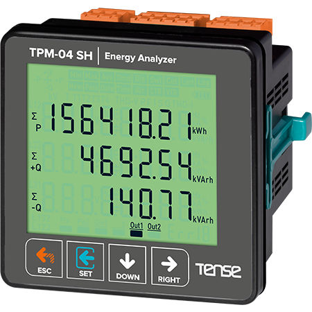 Analizador de red AC - TPM-04 SH - Tense Electronic - de potencia / de tensión / de factor de potencia