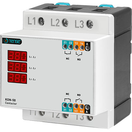 Contactor de motor - KON-50 - Tense Electronic - de iluminación / digital / trifásico