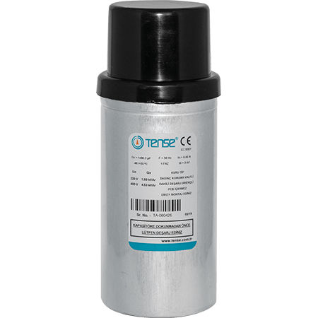 Condensador eléctrico de compensación factor de potencia - TMK-10kVAr - Tense Electronic - de película de polipropileno metalizado / de aluminio / cilíndrico