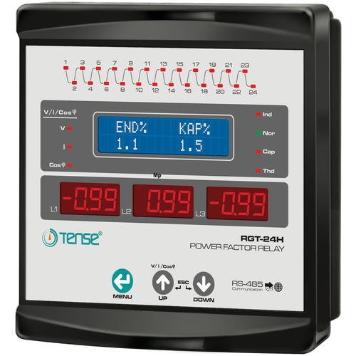 Regulador de energía reactiva con comunicación integrada - RGT-24H - Tense Electronic - trifásico / 24 niveles