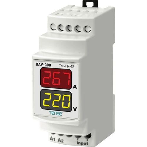 Aparato de medición de tensión alterna - DAV-300 - Tense Electronic - de corriente / digital / en riel DIN