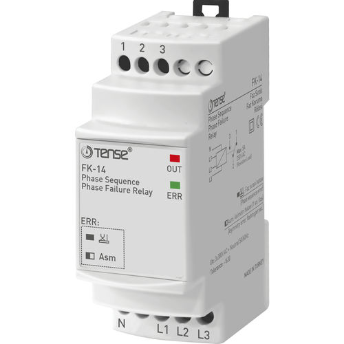 Relé de protección de secuencia de fases - FK-14 - Tense Electronic - trifásico / AC / para motor eléctrico