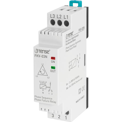 Relé de protección de fases - FKV-03N - Tense Electronic - trifásico / AC / para motor eléctrico