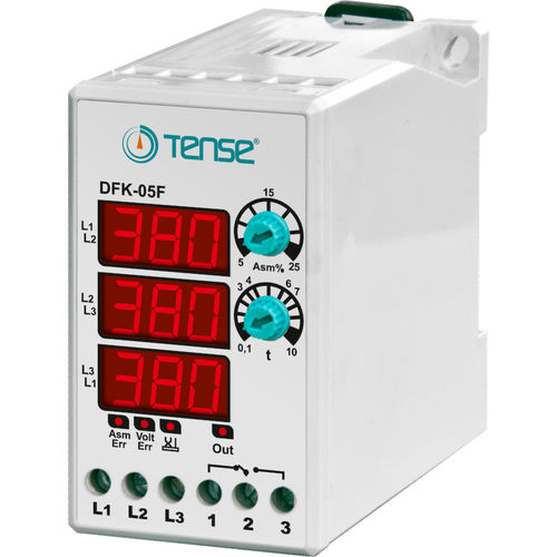 Relé de protección digital - DFK-05F - Tense Electronic - de sobretensión / de subtensión / de fases
