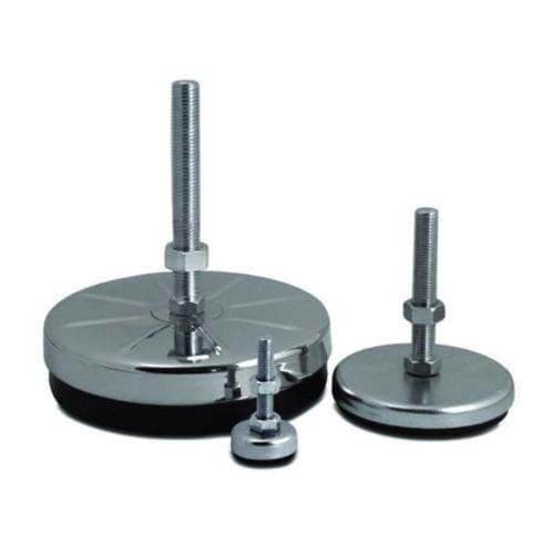 Pie de máquina - 410004 series - TECNODIN - de acero / antivibración / roscado