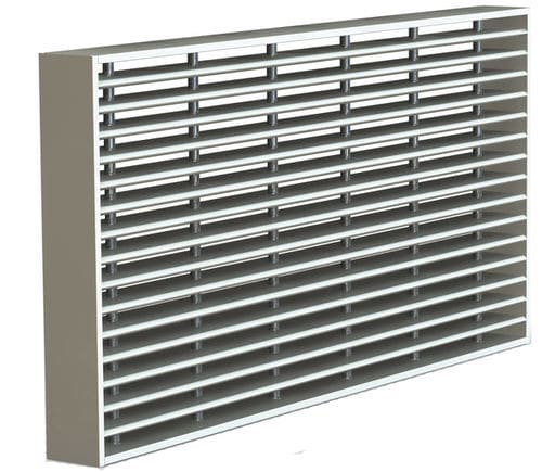 Rejilla de ventilación de metal - GE60  - Rf-t - resistente al fuego / rectangular