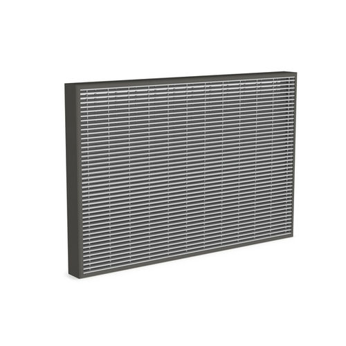 Rejilla de ventilación de metal - GE120-XL  - Rf-t - resistente al fuego / rectangular