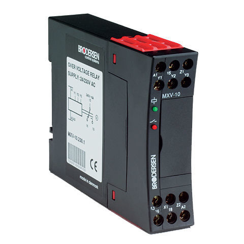 Relé de vigilancia de tensión - MXV-20 - Brodersen Controls - 1NA/NC / AC / DC