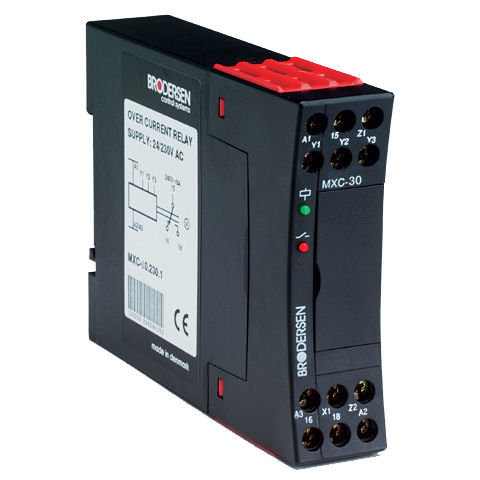 Relé de vigilancia de tensión - MXC-30 - Brodersen Controls - de corriente / 1NA/NC / AC