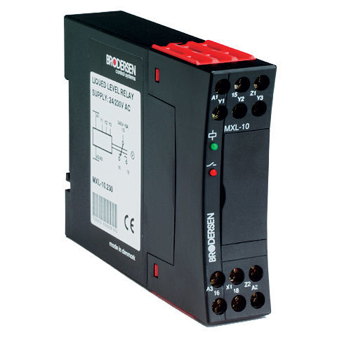 Relé de control de nivel - MXL-10 - Brodersen Controls - de tensión / 1NA/NC / AC
