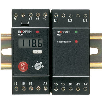 Relé de vigilancia de tensión - MCU-10 series - Brodersen Controls - de corriente / de temperatura / AC/DC