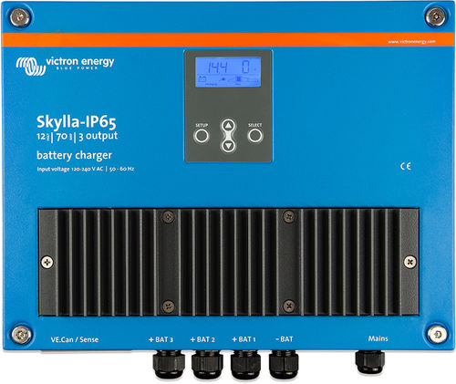 Cargador de baterías para aplicaciones marinas - Skylla - Victron Energy - montable en pared / de iones de litio / estanco