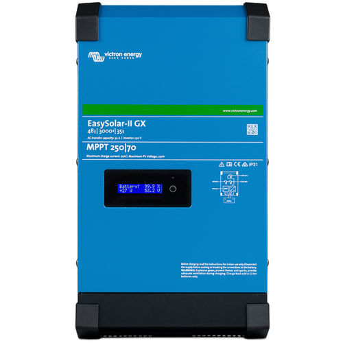 Cargador/ondulador todo en uno - EasySolar-II GX - Victron Energy - solar / trifásico / con MPPT