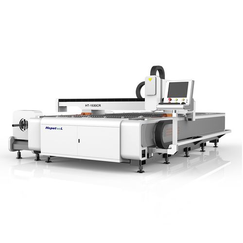 Máquina de corte láser de fibra - HT-1530CR - Jinan Hopetool CNC Equipment Co., Ltd. - para metal / de tubos / de placas