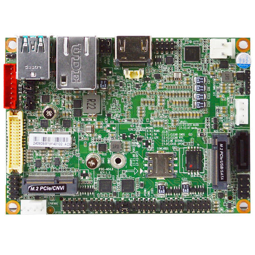 Placa madre Pico-ITX / 2,5" - PIC-ASL1 - Jetway Information Co., Ltd. - Intel® Atom™ x7213RE / Intel® / DDR5 SO-DIMM