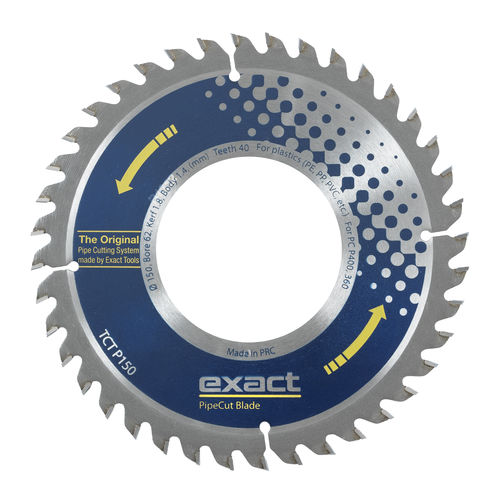 Hoja de sierra circular - TCT P150 - Exact Tools Oy - de carburo de tungsteno / de uso universal / para tubos