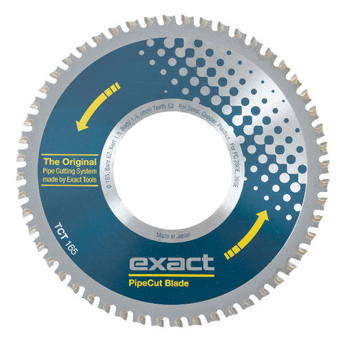 Hoja de sierra circular - TCT 165 - Exact Tools Oy - de carburo de tungsteno / para acero / para aluminio