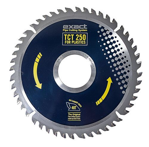 Hoja de sierra circular - TCT P250 - Exact Tools Oy - TCT / de plástico / para polietileno