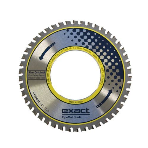 Hoja de sierra circular - Cermet 140 THIN - Exact Tools Oy - para tronzado / de cermet / para acero inoxidable