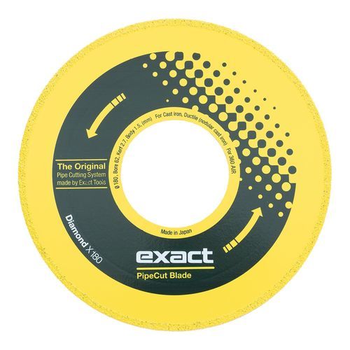 Disco tronzador para hierro fundido - Diamond X180 - Exact Tools Oy - adiamantado / reforzado