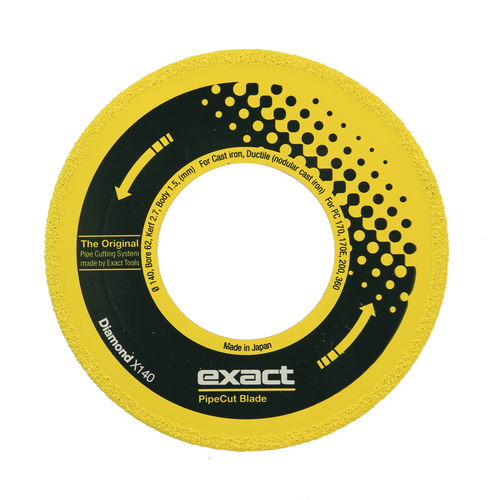 Hoja de sierra circular - Diamond X140 - Exact Tools Oy - de diamante / para hierro fundido