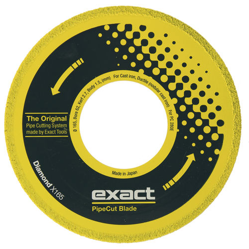 Hoja de sierra circular - Diamond X165 - Exact Tools Oy - de diamante / para hierro fundido / para vidrio