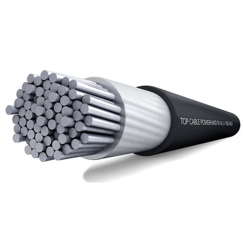 Cable eléctrico blindado - POWERHARD RV AL / U-1000 AR2V - Top Cable - de alimentación / a prueba de llamas / multifilar