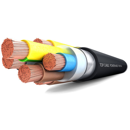 Cable eléctrico blindado - POWERHARD F RVFV-K - Top Cable - de alimentación / a prueba de llamas / multifilar