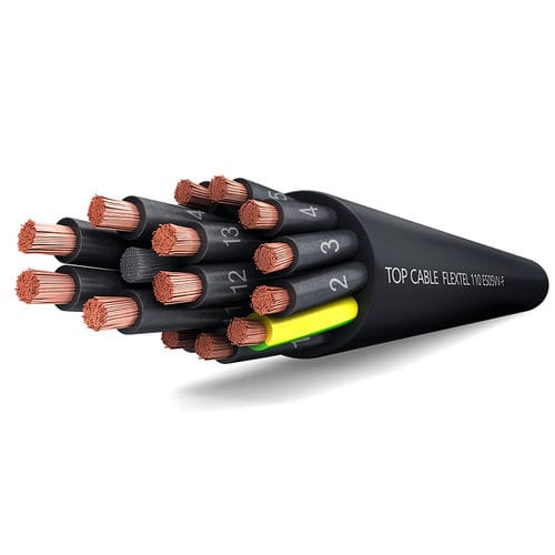 Cable eléctrico de alimentación - FLEXTEL 110 ES05VV-F - Top Cable - a prueba de llamas / multifilar / de cobre