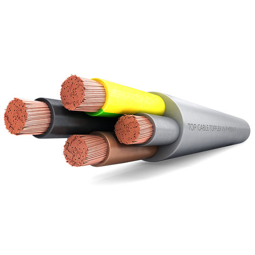 Cable eléctrico de alimentación - TOPFLEX VV-F H05VV-F - Top Cable - a prueba de llamas / multifilar / de cobre