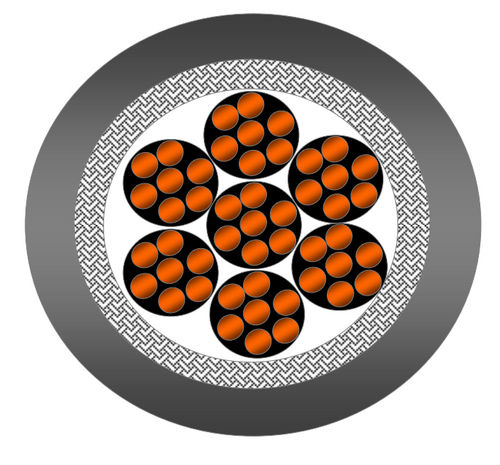 Cable óptico de datos - Data Flex YCY  - Prysmian Group - resistente a los productos químicos / multifilar / monoconductor